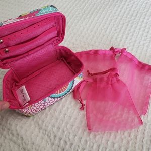 Thirty-one bracelets & baubles case jewelry travel organizer bubble bloom